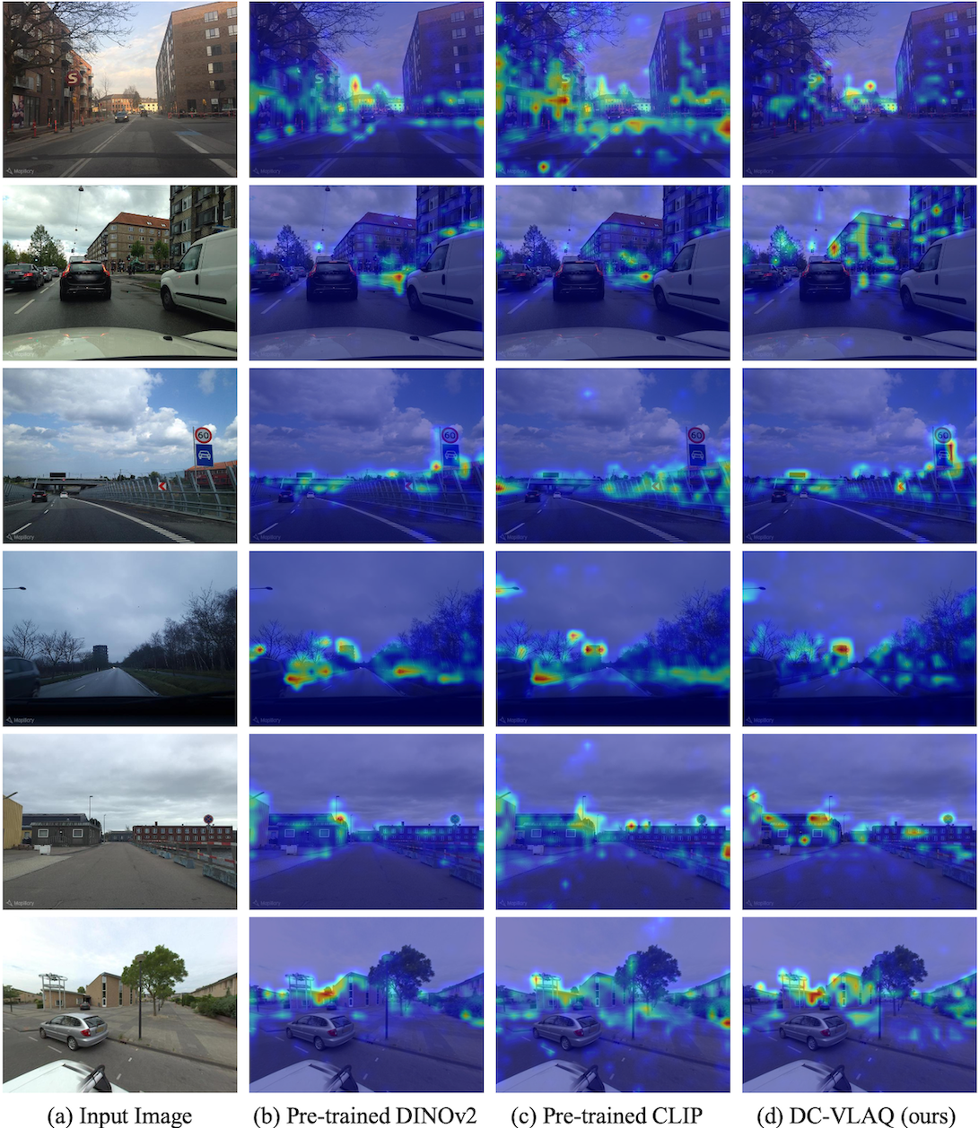 Visualization of query activation heatmaps